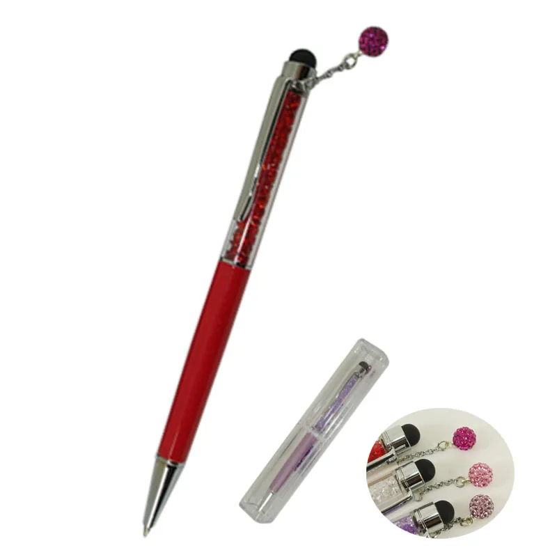 Jewelry Ballpoint Pen with China Crystal Writing & Touch Screen Stylus for iPhone or iPad Smartphone Accessories Phone Parts |