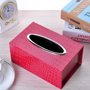 

Hotel Supplies Leather Household Tray High-grade Tissue Box 040 y
