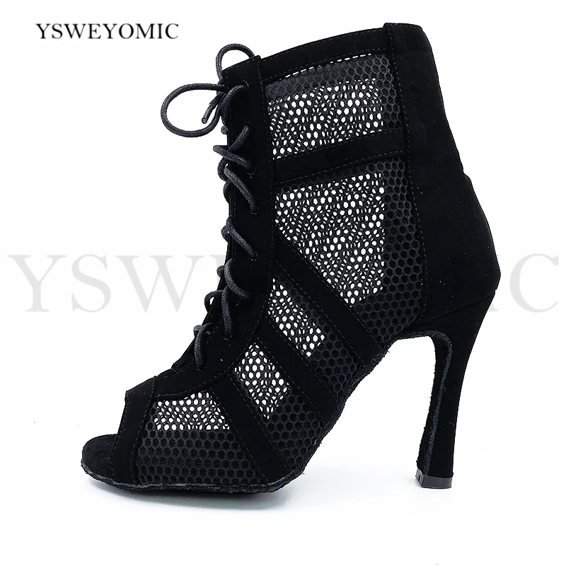 2021 Salsa Argentine Tango Dance Shoes High Quality Suede Leather Sole Booties Bachata Latin For Women YSW-011 | Спорт и развлечения