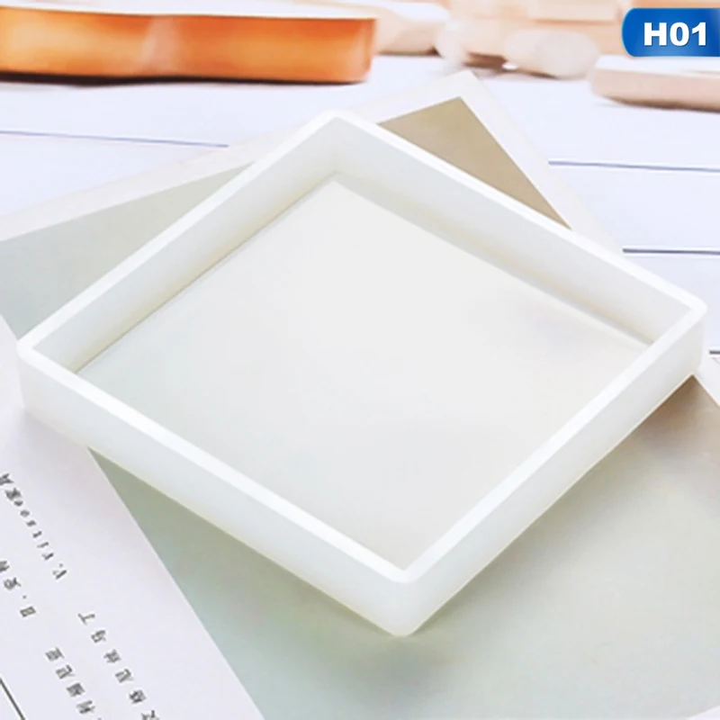 Силиконовая форма DIY Коврик для чашки формы ручной работы ремесла эпоксидная смола геометрическая форма шестиугольная квадратная Круглая Тепловая Прямая поставка
