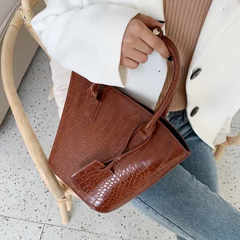 

SWDF Stone Pattern PU Leather Crossbody Bags For Women 2020 Small Totes Lady Solid Color Shoulder Messenger Bag Female Handbags