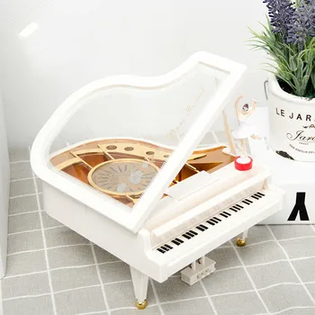 

Mechanical Classical Girl Dancer Music Box Carousel Piano Model Music Box Retro Movement Castle In The Sky Musics Box WF1021