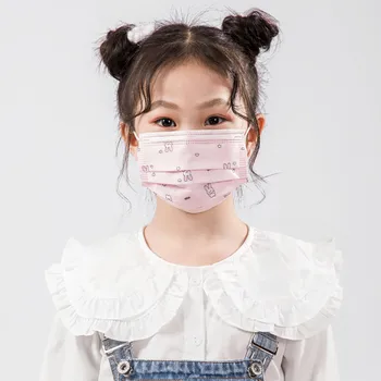 

2020 Hot Sale Children Cartoon Breathable Maks Disposable Dustproof 3-Layer Protective Cover Gasket Filters Party Supplies #LR3