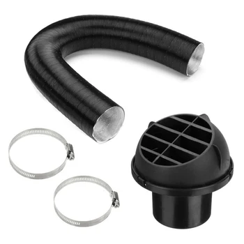 

Replacement Heater Pipe Duct Set Spare Parts Accessory Hose Clip Black