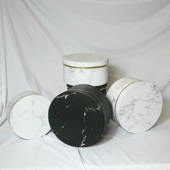 

3pcs Small Fresh Marbling Box Packaging Flower Bouquet Box Decaration Valentine's Day Gifts Florist Boxes