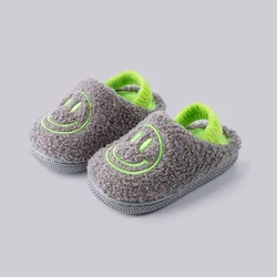 Slippers Home 1-5Y Winter Warm Indoor Kids Shoes Soft Bottom Cartoon Boys Girls Flip Flop Toddler Homewear Slipper Child Shoes