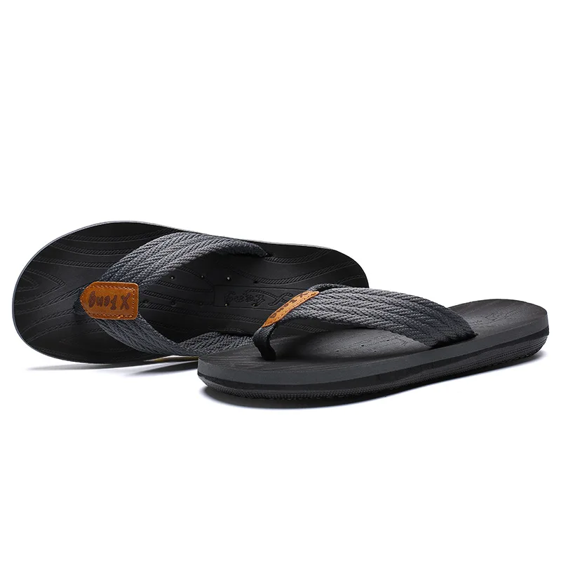 

Summer Men Handmade Fashion Slipper Breathable Casual Outer Wear Flip-flops Flat Heel Flip-flops Flip-flop Anti-slip Beach Slipp