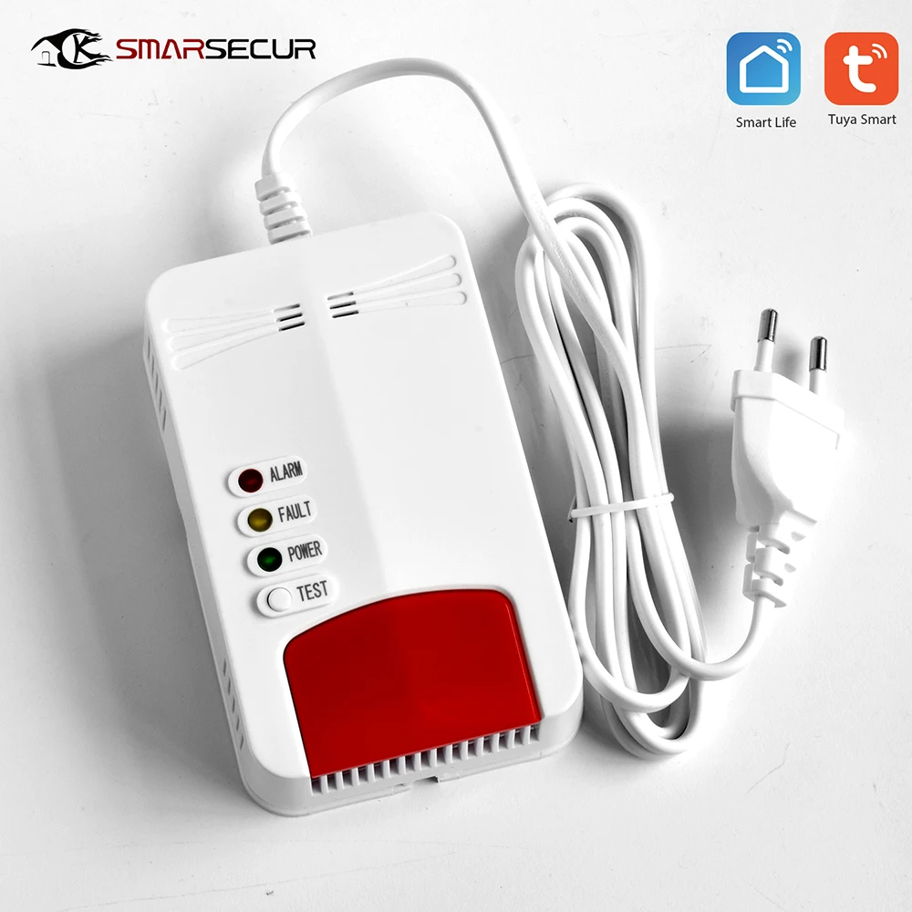 LPG Wi-Fi газовый датчик для дома, автомобильный детектор утечки газа, высокая чувствительность Czujnik Gazu 85dB, газовая сигнализация
