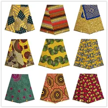 ESEWING Высококачественная африканская восковая ткань с принтом хлопок Анкара швейный материал для платья Анкара восковая ткань с принтом 6 ярдов