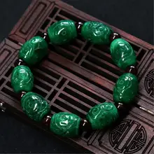 Натуральный жадеит А-продукт Жадеит браслет полный цвет сухой зеленый tielongsheng жадеит резной Lu Tong браслет оптом