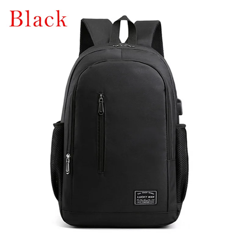 Laamei противоугонные сумки, мужской рюкзак для ноутбука, рюкзак для путешествий, Большой Вместительный бизнес рюкзак для школы, USB зарядка, сумки через плечо для колледжа - Цвет: Черный