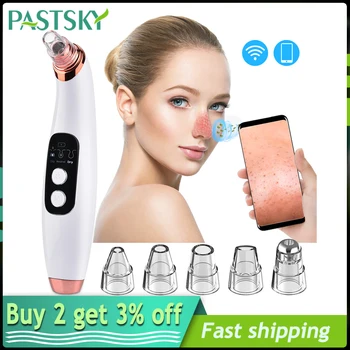 

Vacuum Suction Blackhead Remover Facial Pore Cleaner WiFi Wireless Camera Monitor Spot Acne Pimple Extractor Face Skin Care Tool