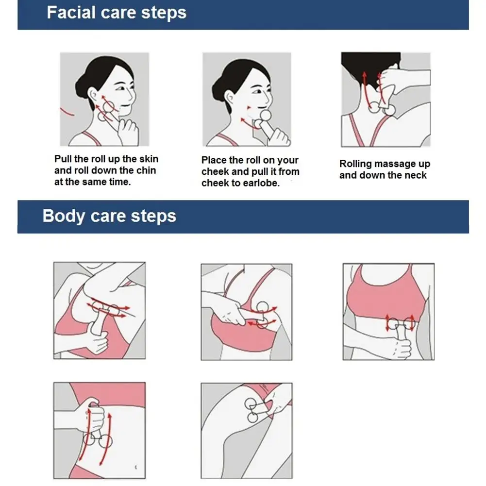 3D роликовый массажер тонкий массажер для всего тела в форме лифтинга для лица против морщин массажер для лица расслабляющий массаж тела
