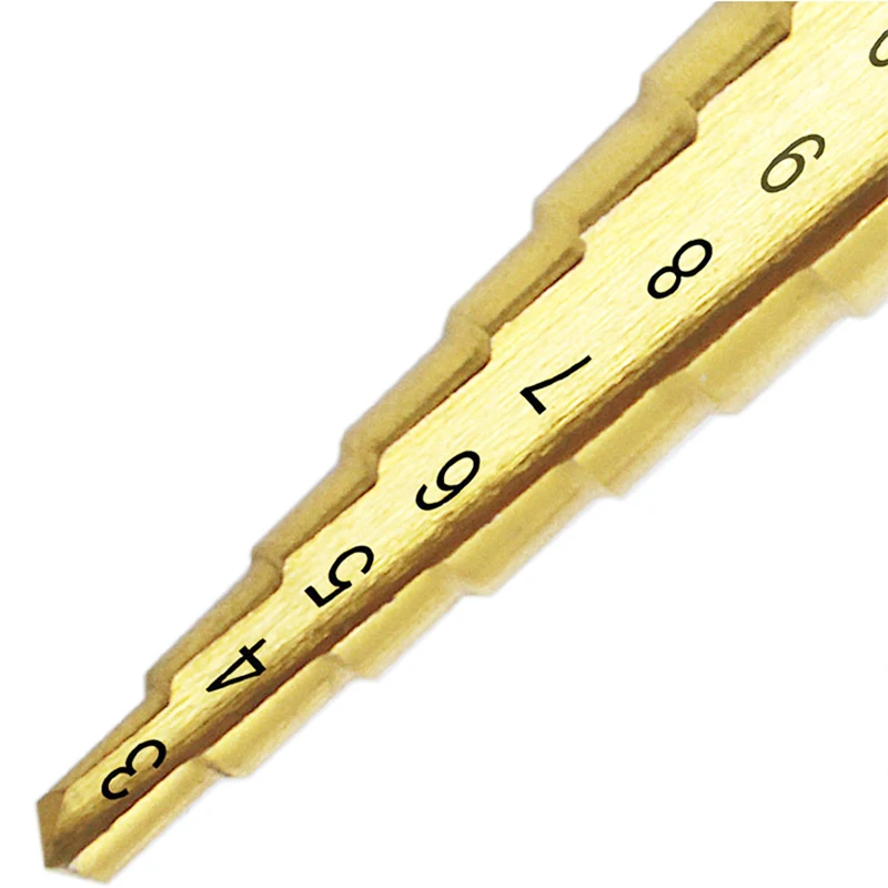 3~13mm 11 steps Reaming Drill 4214 High Speed Steel Mahua Bit Steel Plate Hole Opener Electric Drill Tool Hole Saw Multiuse Tool