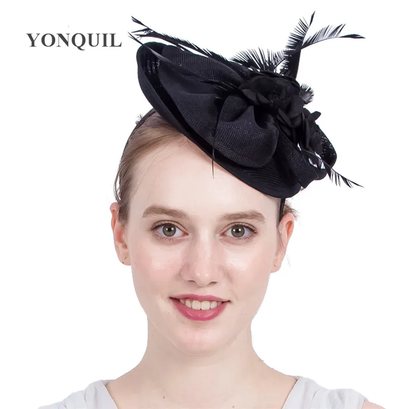 Wedding Black Fascinators Hats Fashion 