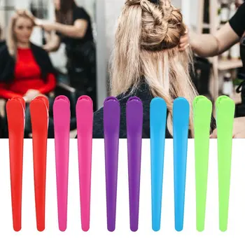 

10pcs Salon Clamp Grips Hairpin Duckbill Hair Clips Hairdressing Salon Barber Shop Grips Hair Pins And Clips Hairdressing Tool