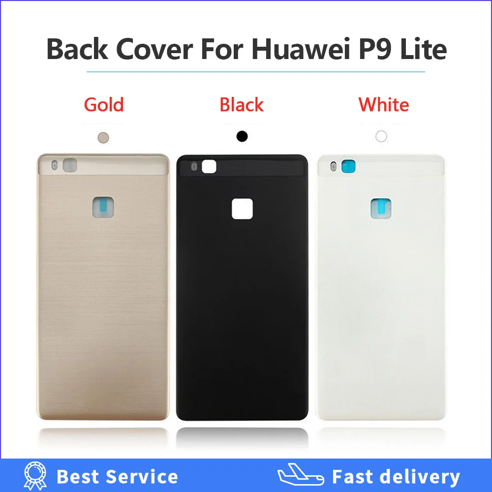 

Высококачественная задняя крышка для Huawei P9 Lite, Крышка батарейного отсека, ремонт корпуса для Huawei P9 Lite 5,2 дюйма, сменная деталь