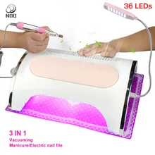 NOQ пылесборник для дрели 54 Вт профессиональный пылесос для маникюра 36 шт. светодиодный s UV светодиодный светильник для ногтей сушилка салонная машина