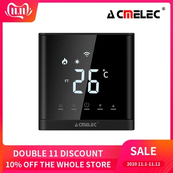 

AE-667-D Touch Screen LED Temperature Regulator ，Electric Floor Heating Water/Gas Boiler Temperature Remote