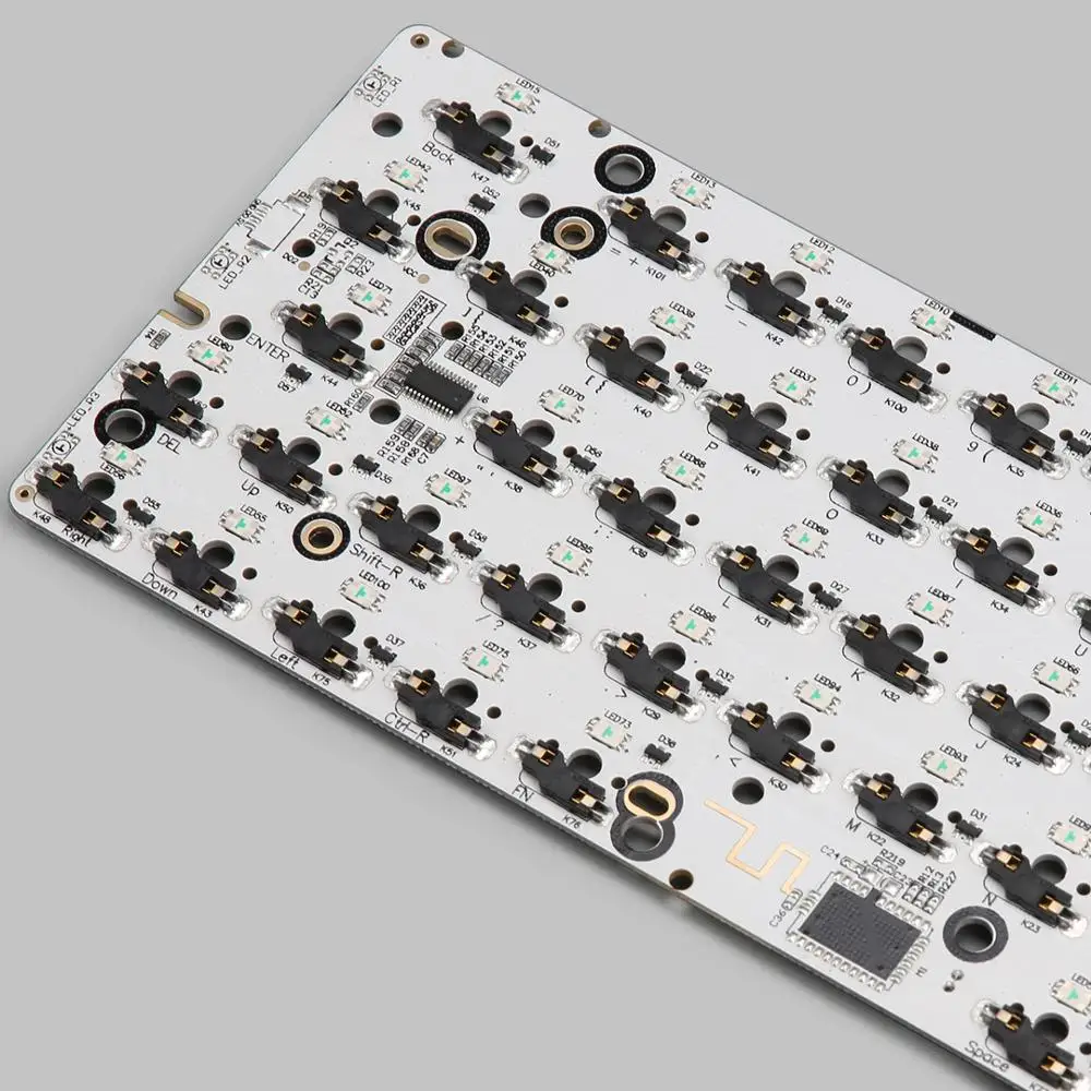 KBDfans Новое поступление GK64 pcb RGB 60% 64 клавиши горячий обмен PCB diy механическая