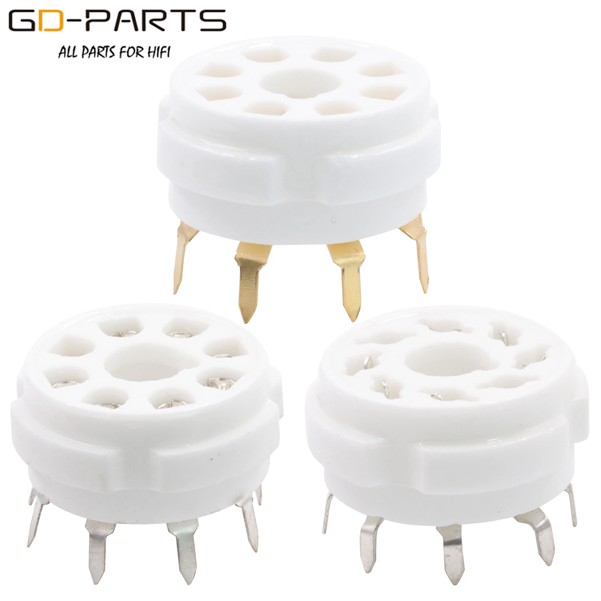 GD PARTS 1 шт. 8pin Octal трубчатая Розетка База Для EL34 KT88 KT66 6550 KT120 274B 5AR4 6SN7 6V6 6L6 6CA7 588 B