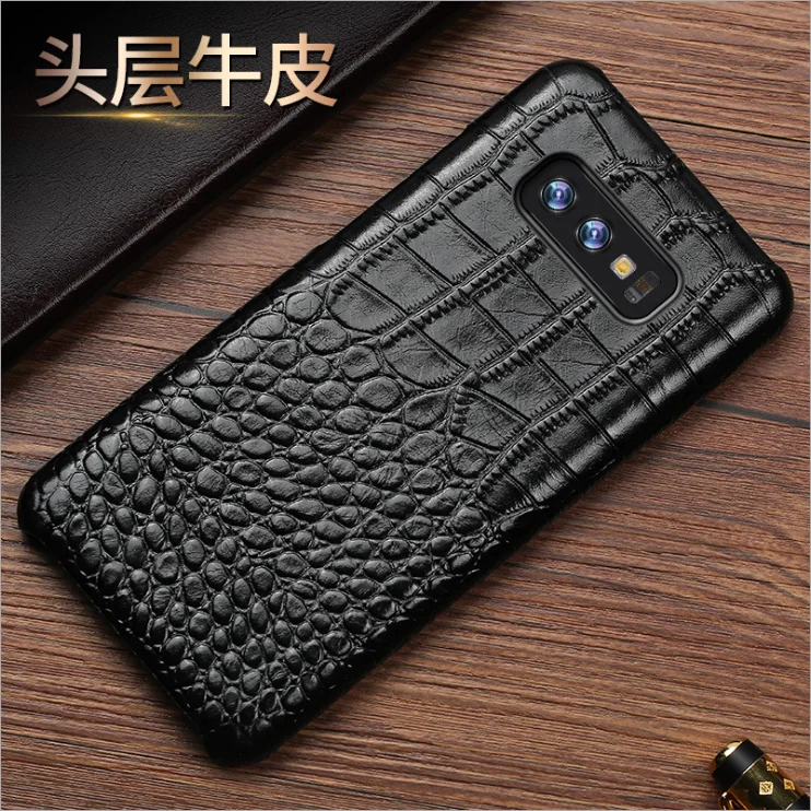 Чехол из натуральной крокодиловой кожи для телефона samsung galaxy A50 A70 A40 A20 Note 8 9 10 S8 S9 S10 plus