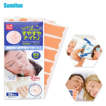 

144Pcs/4bag Self-Care Of Snoring Tape Stop Snoring /Anti Snore Nose Nasal Lip Paste Stickers Sleeping Less Mouth Breathing