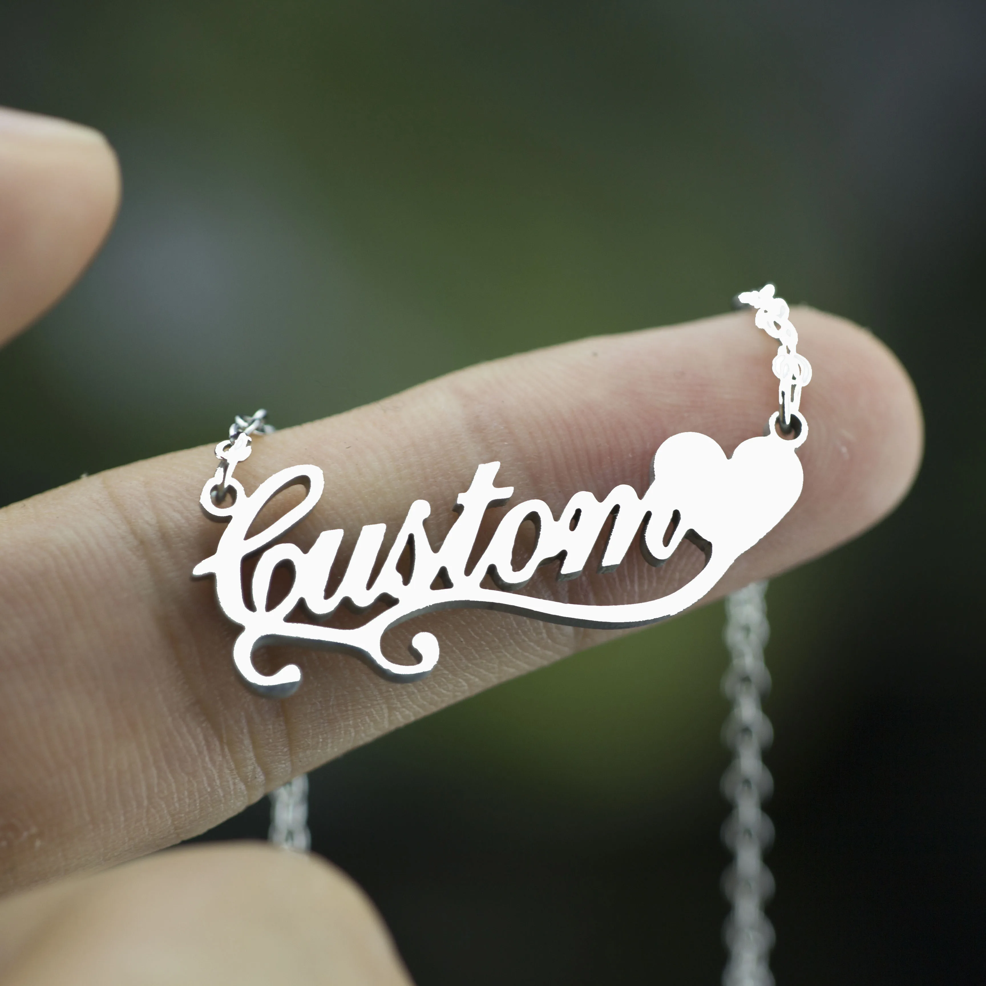 

Custom Name Necklace Personalized Jewelry Gold Stainless Steel Nameplate Choker Necklace Customized Name Christmas Gifts BFF
