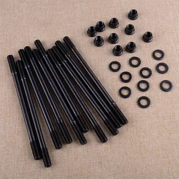 

DWCX New Black Iron Head Stud Kit Fit For Honda Acura GSR B18C1 B18C5 B20VTEC LSVTEC 208-4303