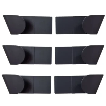 

3pairs Hanging Wall Mounted Pot Lid Rack ABS Punch Free Self Adhesive Home Applicance Kitchen Storage Pan Cover Strong Bearing