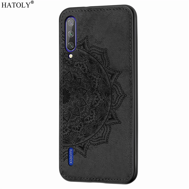 Для Xiaomi mi A3 чехол Red mi 7 8A Note 8T CC9 Pro Чехол TPU рамка тканевая задняя крышка mi A3 телефон бампер чехол для Xiaomi mi A3 - Цвет: Black