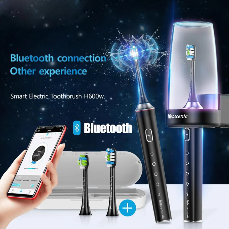 

Electric Toothbrush Rechargeable Smart Bluetooth Tooth Brush Waterproof Wireless Sonic Toothbrush