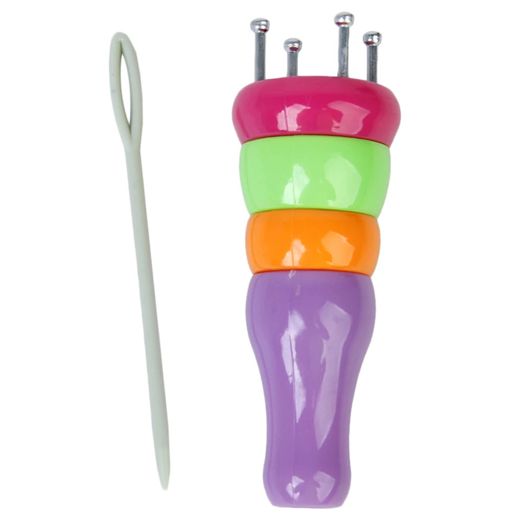 2 шт. пластиковая пряжа шерсть вязаная кукла-тележка косы для рукоделия сделай