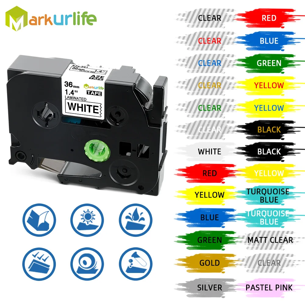 TZe 261 36 мм tze лента для маркировки совместима с принтерами Brother p touch Tze261 P Touch Tze