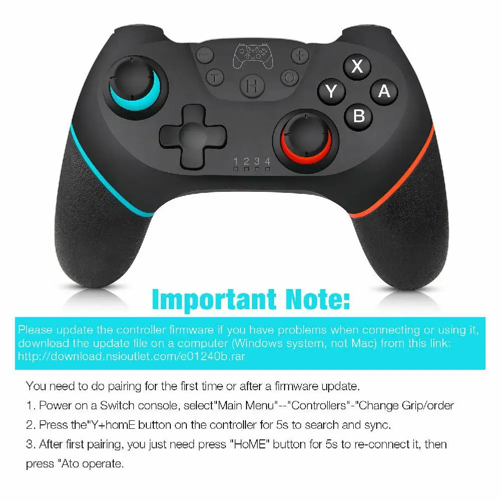 Wireless Bluetooth Gamepad Game joystick Controller For Nintend Switch Pro Host With 6-axis Handle For NS Switch pro