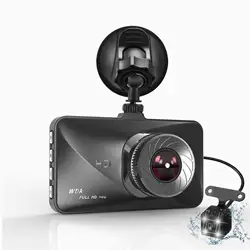 2019 Новый Dash Cam двойной объектив 3 дюймов ips Автомобильный dvr Full HD 1080 P камера приборная панель рекордер 170 градусов ночного видения авто видео