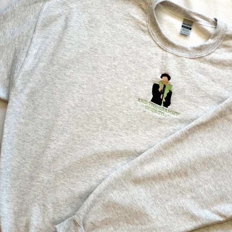 

Женская толстовка граммы с вышивкой и забавными буквами, серая свободная винтажная осенняя одежда, толстый пуловер с длинным рукавом