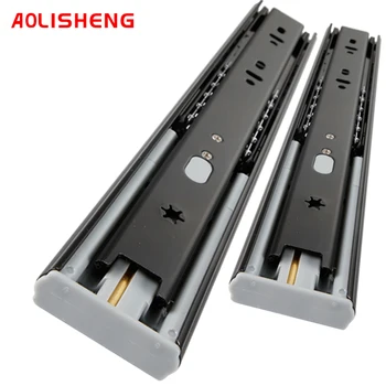 

AOLISHENG 10 "-24" drawer slide rail soft close drawer rail slide rail three-section cabinet slide rail furniture hardware
