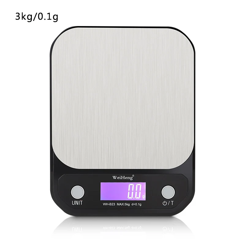 3kg-0.1g black 10 кг/1 г 3 кг/0,1 г 5 кг/0,1 г портативные электронные точные цифровые весы светодиодный кухонные весы для измерения веса - Цвет: 3kg-0.1g black