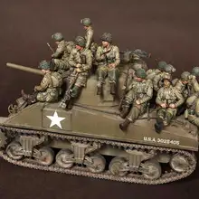 [Tusk модель] 1/35 масштаб в разобранном виде смолы фигурки Модель наборы солдат США большой набор(14 фигурок