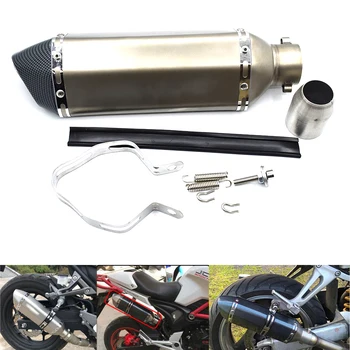 

Universal Motorcycle parts Exhaust Stainless Steel Motorbike Exhaust Pipe for Kawasaki ZX-6 ZZR600 ZXR400 Z750S ER-5 ZR750 ER6N