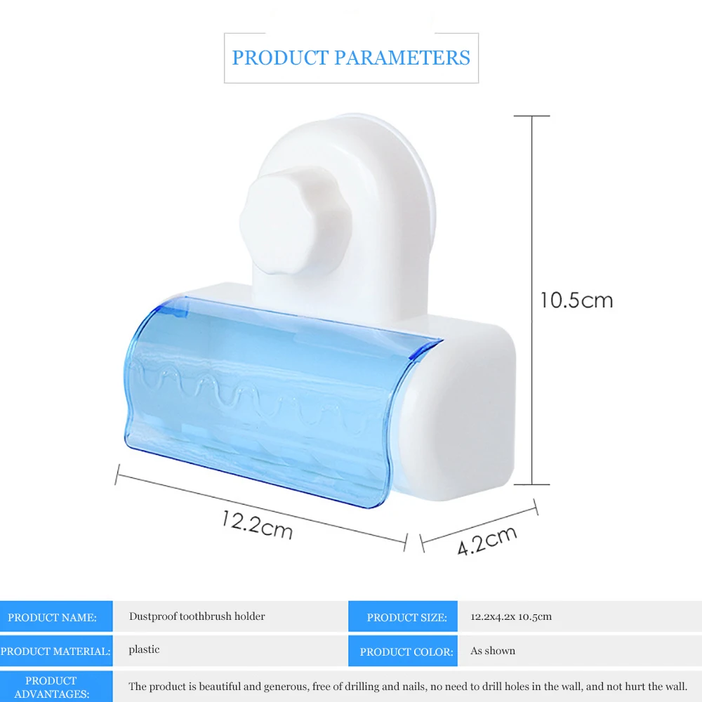 Настенный держатель для зубных щёток с 5 отверстиями на присоске Предметы первой
