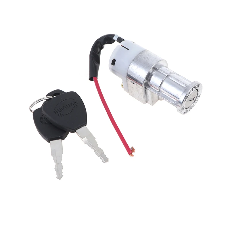 Battery Chager Ignition Switch Lock with 2 keys For Motorcycle Electric Bike 
