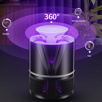 

Mosquito Killer Lamp USB Rechargeable Portable Lighting Insect Bug Trap Repellent Lantern Light for Home Living Room Outdoor