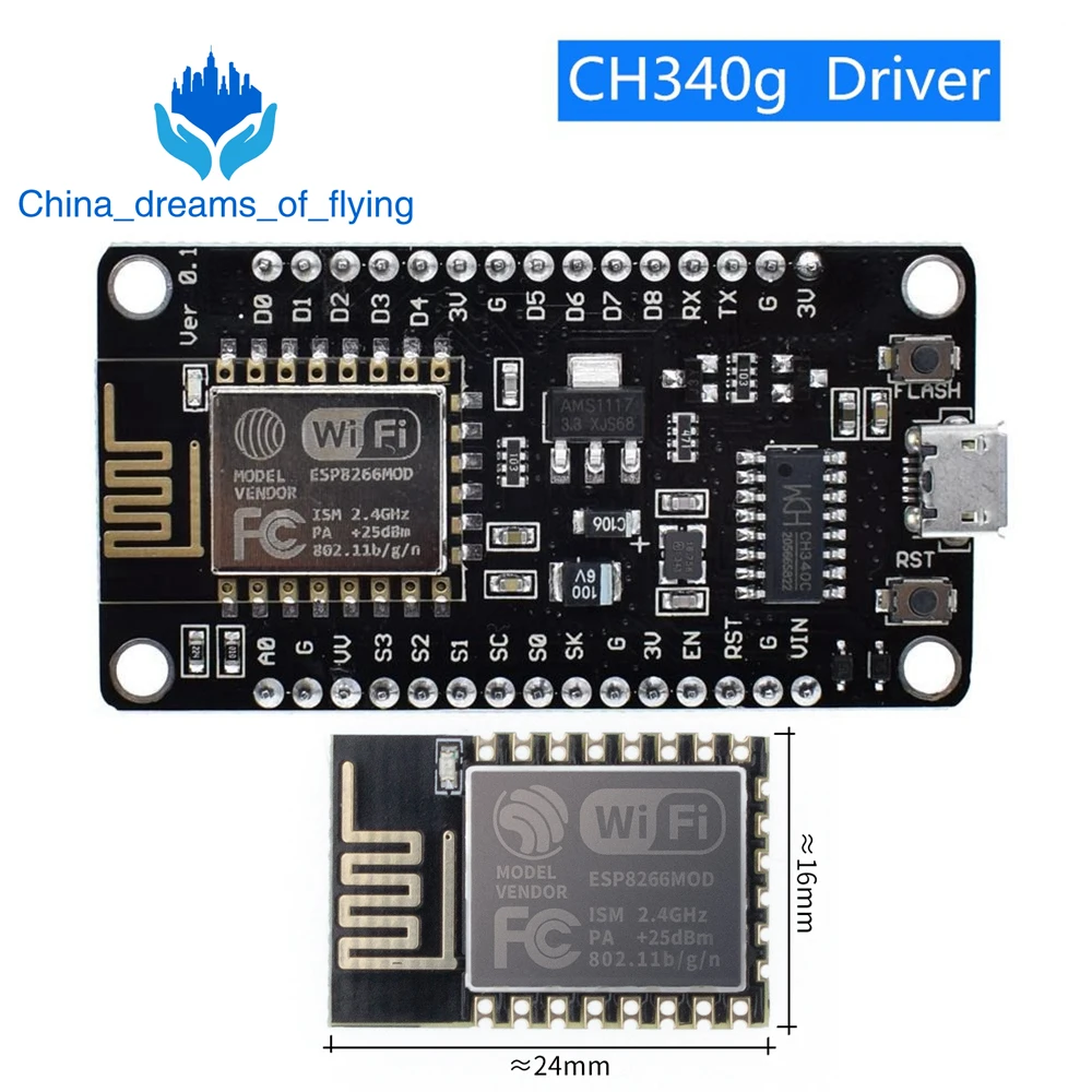 Wireless Module NodeMcu V3 CH340 Lua WIFI Internet Of Things Development Board ESP8266 With Pcb Antenna And USB Port For Arduino |