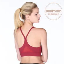 Женский сексуальный спортивный бюстгальтер однотонная майка без рукавов для йоги для спортзала фитнес увеличивающий и противоударный бесшовная рубашка для бега тренировки Быстросохнущий жилет