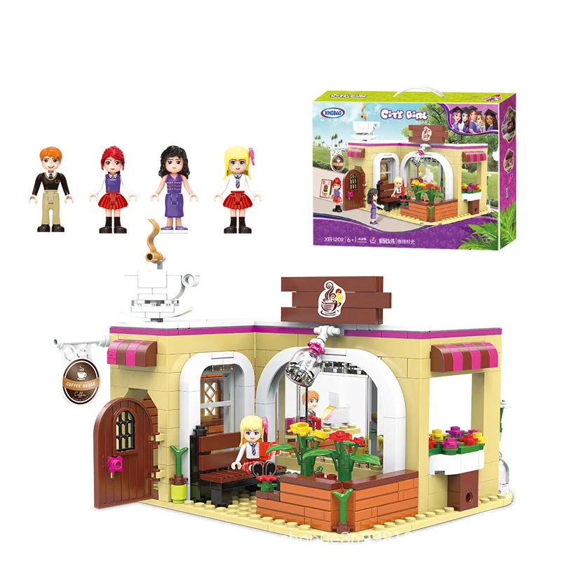

City Friend The School Convenience Store Set Building Blocks Bricks compatible Kid Toys Gifts for children toys free delivery