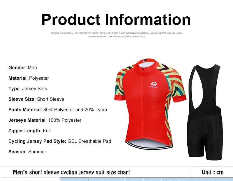 MAKOSHARK велосипедные костюмы для начинающих Велоспорт Джерси Толстовка Ropa Bicicleta с коротким рукавом Одежда для велосипедного спорта велокостюм
