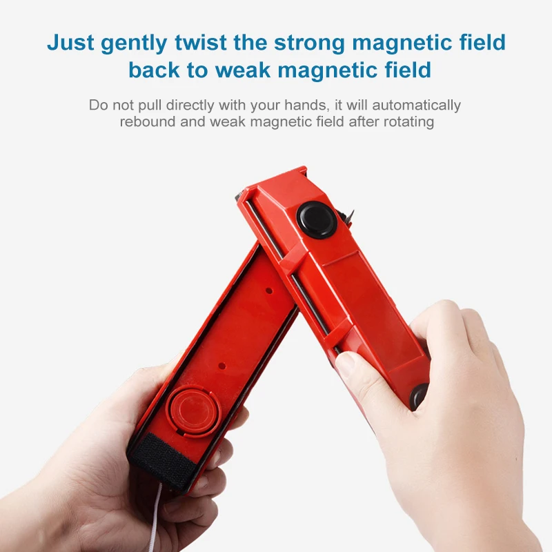 Double-sided Manual Window Cleaner Powerful Magnetic Window Cleaner High-rise Shower Screen Brush Portable Glass Cleaner - Famidy.com