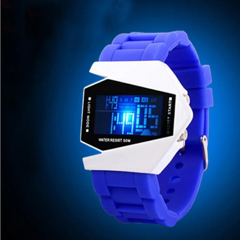 

New Style LED Smart Airplane Watch Popular Cool LED Watch Aviation Airplane Table
